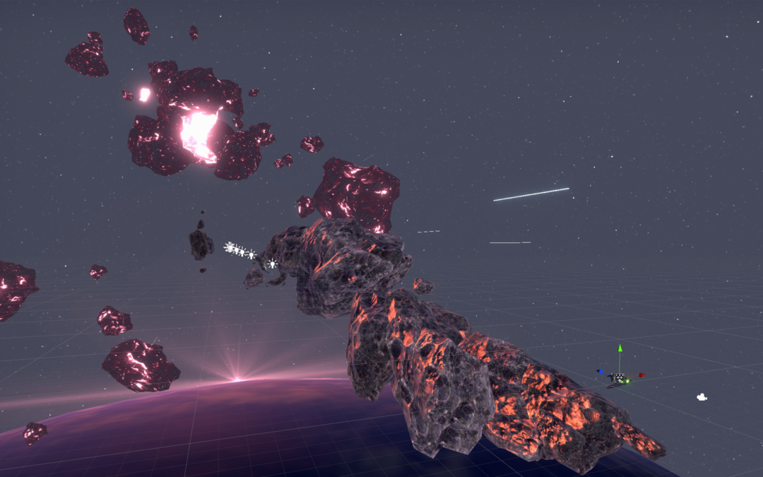 Asteroids Star Pilot creating visuals